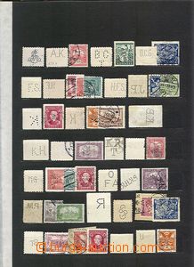 65541 - 1910-40 PERFINY/ SLOVENSKO sestava 75ks známek s perfiny z