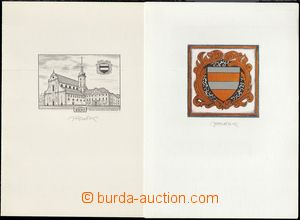 66781 - 1984 HERČÍK Joseph: comp. 2 pcs of graphic sheets (Brno em