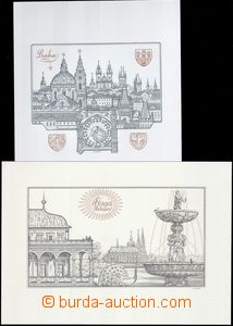 66783 - 19?? HERČÍK Joseph: comp. 2 pcs of graphic sheets (Belvede