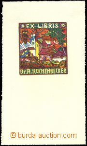 68612 - 1915 VÁCHAL Joseph (1884–1969): exlibris Dr. A. Kuchenbec