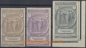 69735 - 1923 Mi.183-185, Fond Národních milicí, po nálepkách,