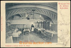 71446 - 1899 Sankt Pölten - hostinec, interiér; DA, prošlá, vzad