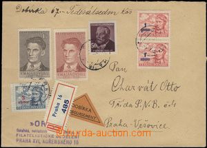 71845 - 1950 R-dopis na dobírku, vyfr. zn. emise V. Majakovskij Pof.