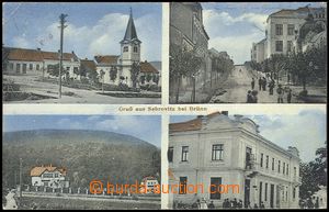 72368 - 1916 ŽABOVŘESKY - 4-view, colored, used, preserved