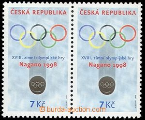 72382 - 1998 Pof.167VV, ZOH Nagano, vodorovná 2-páska, na 1 zn. VV k
