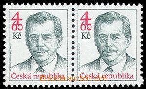 72385 - 1998 Pof.168DV, V. Havel, vodorovná 2-páska, na 1 zn. DV 43/