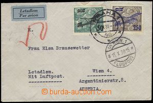 73501 - 1930 air-mail letter sent from Prague to Vienna, franked wit