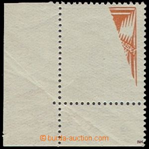 73574 - Pof.148A, 20h orange, L the bottom corner piece, large plo