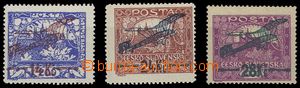 74485 - 1920 Pof.L1A + L2A/II. + L3B, issue I, No.3 very lightly hin