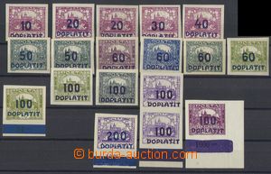 74506 - 1922 Pof.DL15-28, Postage Due - overprint issue Hradcany, co