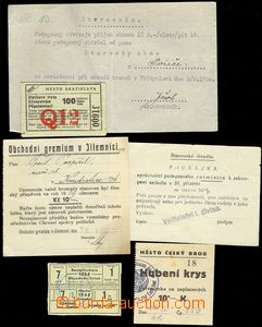 74683 - 1930-45 VSTUPENKY sestava 11 ks různých vstupenek, potvrz