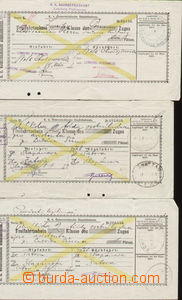 74845 - 1916-19 ŽELEZNICE / JÍZDENKY / R-U, ČSR sestava 5ks že
