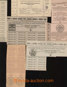 74884 - 1914-18 POTRAVINOVÉ LÍSTKY sestava 11ks ústřižků potr