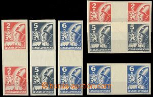 75605 - Pof.354-356Ms+v(2), Košice-issue, values 2 Koruna, 5 Korun