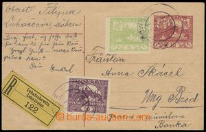 75891 - 1919 CDV10, uprated with stamp Pof.3,15, increased rate and
