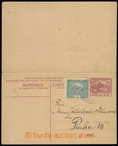 75908 - 1920 CDV13, double undetached PC unilaterally Us inland, upr