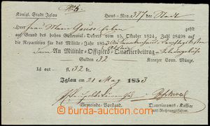 76420 - 1853 RAKOUSKO / JIHLAVA tištěná boleta stvrzující zaplacení
