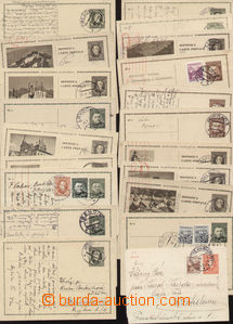 76512 - 1939-45 SLOVAKIA selection of 21 pcs of p.stat (mainly CDV)