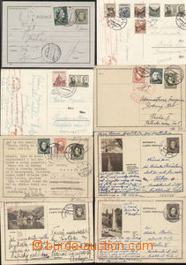 77670 - 1939-45 SLOVAKIA comp. 8 pcs of p.stat sent to Protectorate
