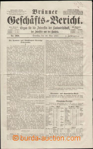 77883 - 1862 RAKOUSKO noviny Brünner Geschäfts-Bericht, Brno, 10.
