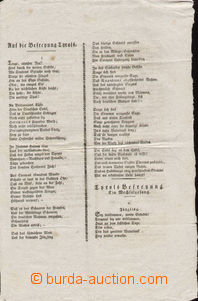 77918 - 1809 NAPOLEONSKÉ VÁLKY vlastenecký leták, osvobození Tyrols