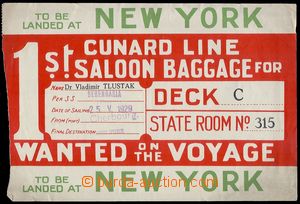 79783 - 1929 TRANSPORT / SHIPS steamer ticket on/for ship Berengari