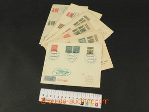 81826 - 1935-36 CZECHOSLOVAKIA 1918-39 / FIRST FLIGHTS comp. 9 pcs