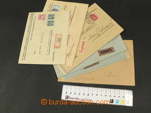 82005 - 1922-1939 CZECHOSLOVAKIA 1918-39 comp. 10 pcs of R, Ex, Reg