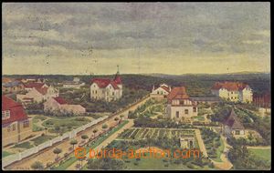 82401 - 1920 KLÁNOVICE - malovaná, autor Hajný, vilová čtvrť; prošl