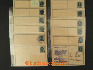 82933 - 1918-19 ČSR I. partie 25ks dopisnice CDV1, 11x nepoužitá