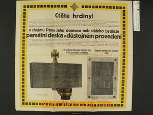 83531 - 1915? HISTORY advertisement poster vyzývající to uctěn