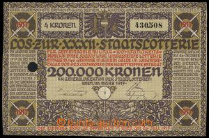 83710 - 1917 AUSTRIA-HUNGARY ticket XXXII. state lottery, price 4
