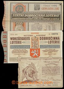 83711 - 1922-43 CZECHOSLOVAKIA, BOHEMIA-MORAVIA, comp. 3 pcs of tic