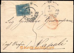 84362 - 1855 letter sent from Firenze to Naples, with Mi.7, on the r