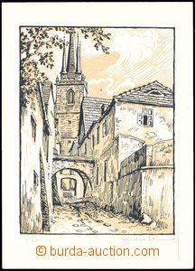 84661 - 1960? SCHMIDT Henry (1897–1984): Louny, xylograph, author'