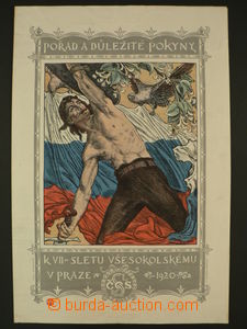 84731 - 1920 OBROVSKÝ Jacob (1892–1949), small/rare poster to Sok