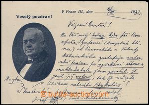 84735 - 1932 ŠVÁB-MALOSTRANSKÝ Josef (1860–1932), český herec