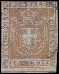 84779 - 1860 Mi.22, Coat of arms, at top cutting, lower margin, mark