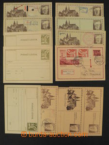 84857 - 1945-1946 ČSR II. sestava 12ks celin čistých a dofrankova