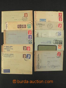 85222 - 1938-44 GERMANY sestava 10ks dopisů do Bulharska, německ