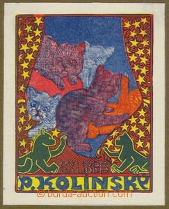 85240 - 1912 VÁCHAL Joseph (1884–1969), Exlibris P. Kolínský, 7
