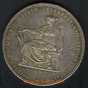 85426 - 1879 AUSTRIA  2 Fl, Stříbrná svatba, Ag 1/1