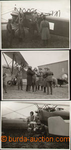 85926 - 1926 AVIATION Letov Š-16, comp. 3 pcs of orginálních pho