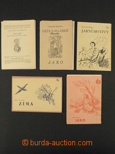 86298 - 1946-48 MOTIVE / ART comp. 5 pcs of files, 4x Družstevní