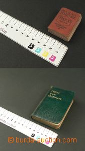 86496 - 1920? DICTIONARIES comp. 2 pcs of slovníků, 1) MINIATURE