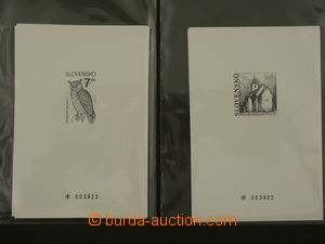 86782 - 1993-95 SLOVENSKO sestava 49ks černotisků, obsahuje PT14