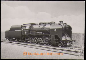 87307 - 1930 ŽELEZNICE  parní lokomotiva, formát 13,5x9,5cm, prů