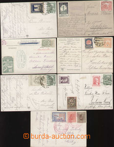 87840 - 1908-30 comp. 7 pcs of Us Ppc with additionally mounted vari