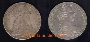 88294 - 1780 AUSTRIA  Marie Terezie, sestava 2ks mincí S.F. - origi