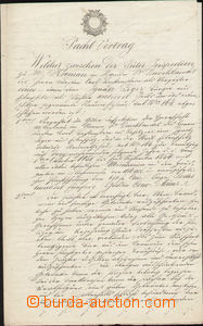 88607 - 1851 AUSTRIA lease contract, imprinted stamp 5Gl, good cond